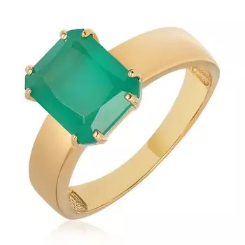 Серебряное кольцо с хризопразом