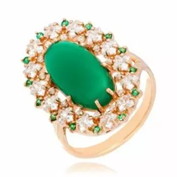 Серебряное кольцо с хризопразом