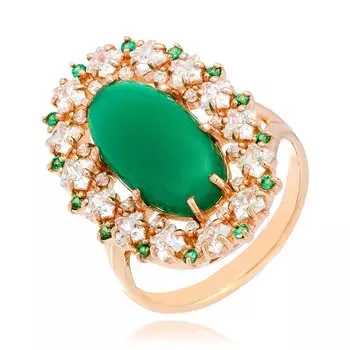 Серебряное кольцо с хризопразом