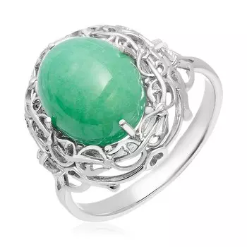 Серебряное кольцо с хризопразом