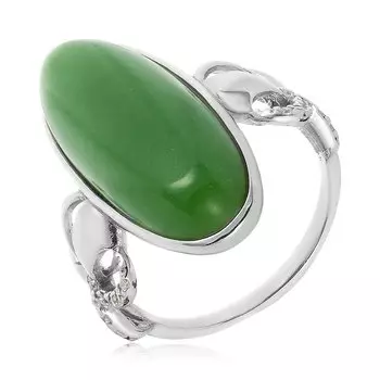 Серебряное кольцо с хризопразом