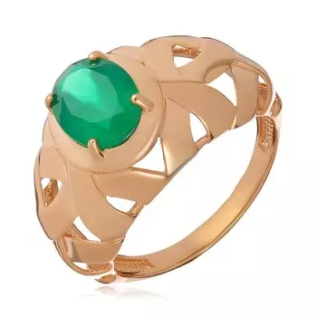 Серебряное кольцо с хризопразом