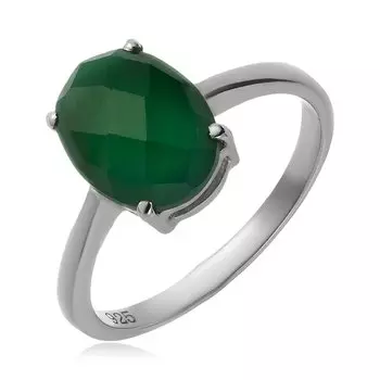 Серебряное кольцо с хризопразом
