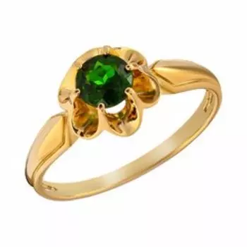 Серебряное кольцо с хромдиопсидом