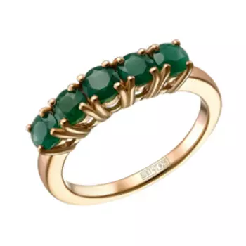 Серебряное кольцо с изумрудами