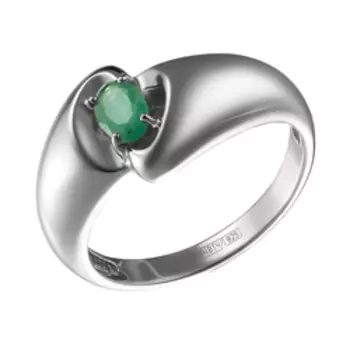 Серебряное кольцо с изумрудом