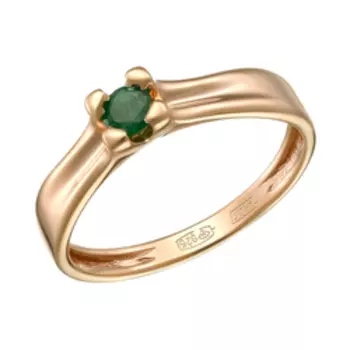 Серебряное кольцо с изумрудом