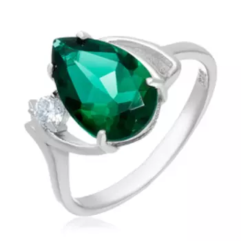 Серебряное кольцо с изумрудом