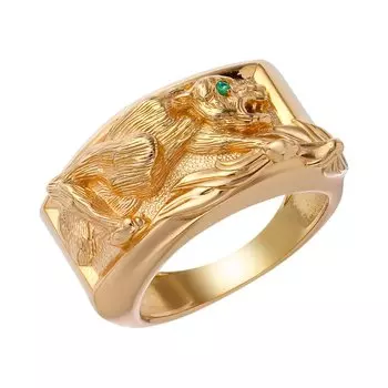 Серебряное кольцо с изумрудом