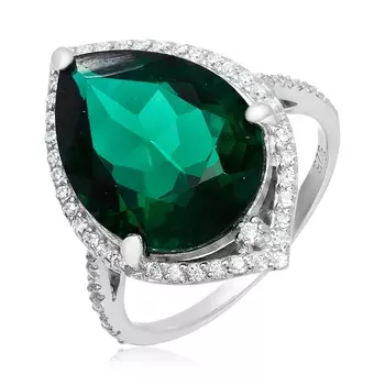 Серебряное кольцо с изумрудом