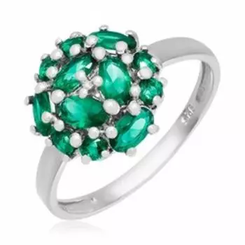 Серебряное кольцо с изумрудом