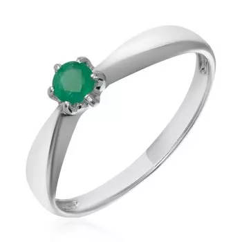 Серебряное кольцо с изумрудом