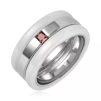 Серебряное кольцо с керамикой