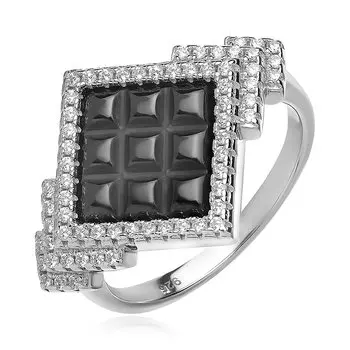 Серебряное кольцо с керамикой