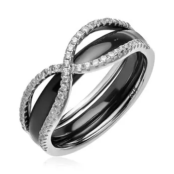 Серебряное кольцо с керамикой