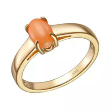 Серебряное кольцо с кораллом