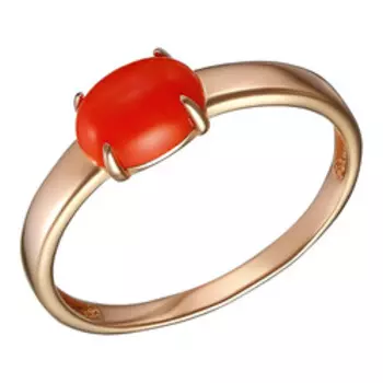 Серебряное кольцо с кораллом