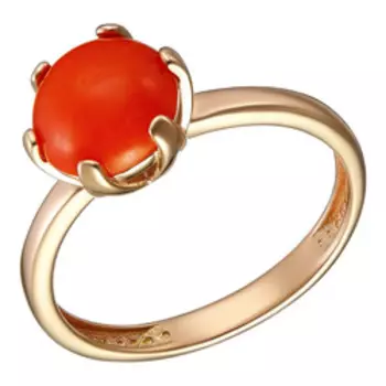 Серебряное кольцо с кораллом