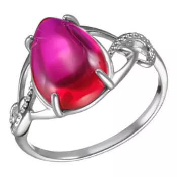 Серебряное кольцо с корундом