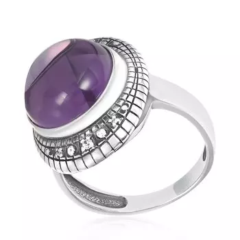 Серебряное кольцо с корундом