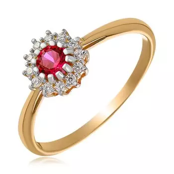 Серебряное кольцо с корундом