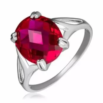 Серебряное кольцо с корундом