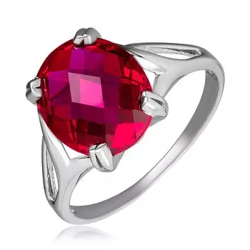 Серебряное кольцо с корундом