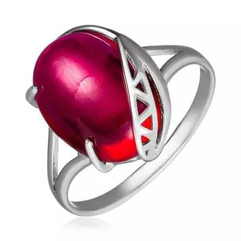 Серебряное кольцо с корундом