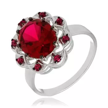 Серебряное кольцо с корундом
