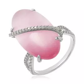 Серебряное кольцо с кошачьим глазом