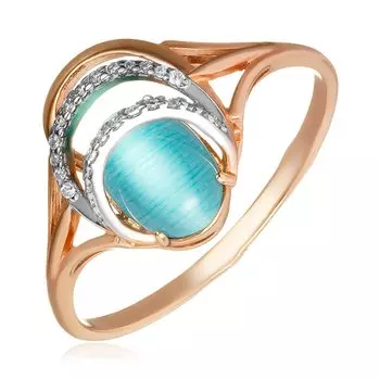 Серебряное кольцо с кошачьим глазом