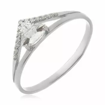 Серебряное кольцо с кристаллами Swarovski