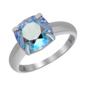 Серебряное кольцо с кристаллом Swarovski