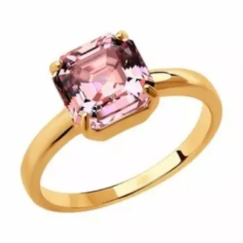 Серебряное кольцо с кристаллом Swarovski