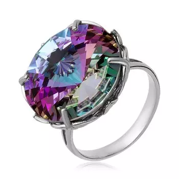 Серебряное кольцо с кристаллом SWAROVSKI