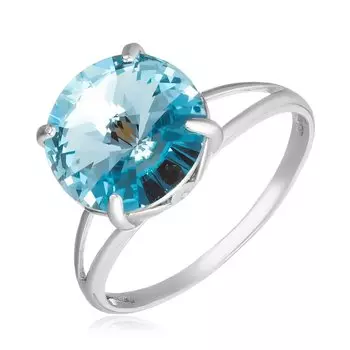 Серебряное кольцо с кристаллом SWAROVSKI