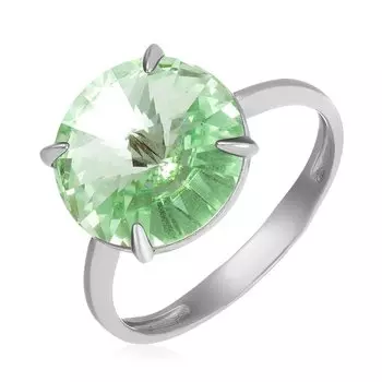 Серебряное кольцо с кристаллом Swarovski