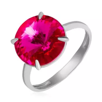 Серебряное кольцо с кристаллом SWAROVSKI