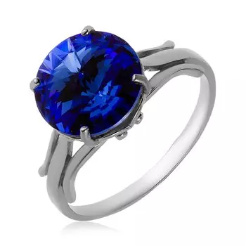 Серебряное кольцо с кристаллом Swarovski