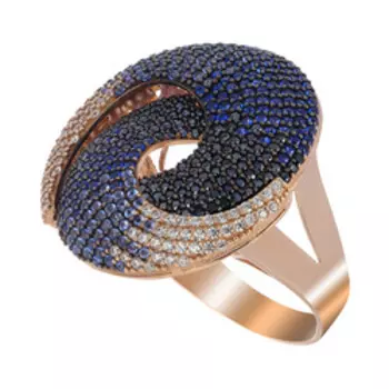 Серебряное кольцо с кубическим цирконием