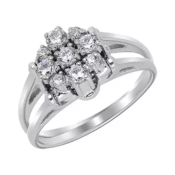 Серебряное кольцо с кубическим цирконием