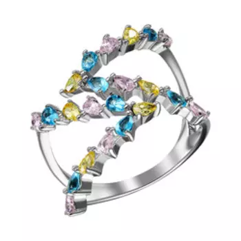 Серебряное кольцо с кубическим цирконием