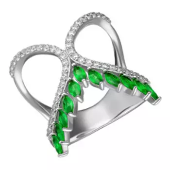 Серебряное кольцо с кубическим цирконием