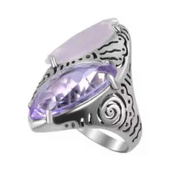 Серебряное кольцо с кварцем