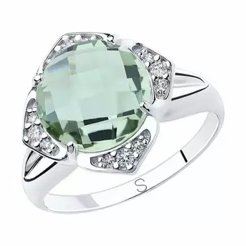 Серебряное кольцо с кварцем