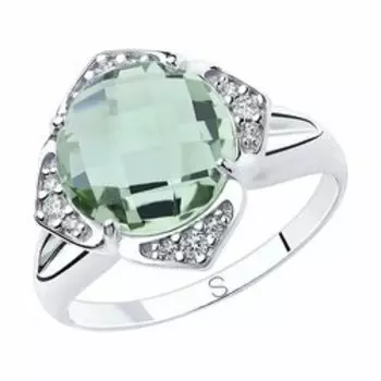 Серебряное кольцо с кварцем