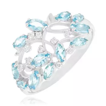 Серебряное кольцо с кварцем