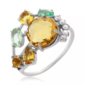 Серебряное кольцо с кварцем