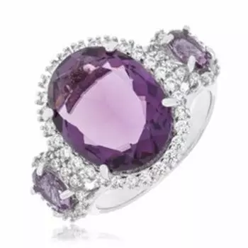 Серебряное кольцо с кварцем