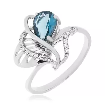 Серебряное кольцо с кварцем